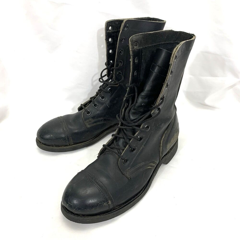Biltrite ANSI Z41-1983/75 Black Combat Boots Steel Toe Size 9.5R (Damaged-READ)